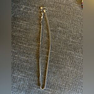 3 strand silver necklace